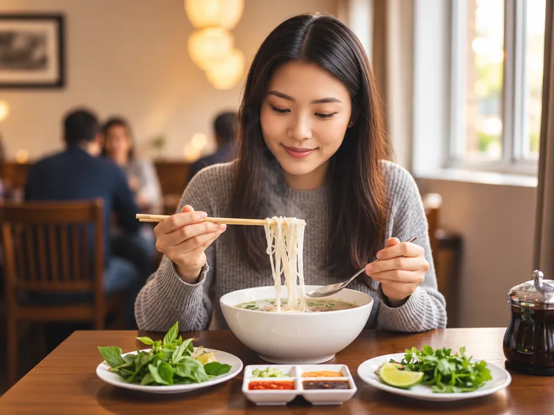Phở không bánh thường ít calo hơn nhưng vẫn cung cấp năng lượng.