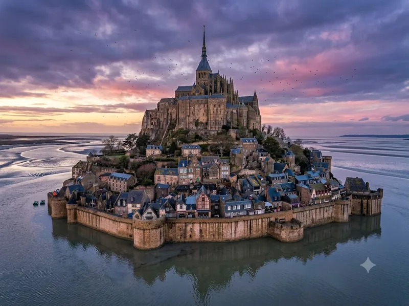 Mont Saint Michel ở đâu? Khám phá di sản giữa vịnh nước Pháp