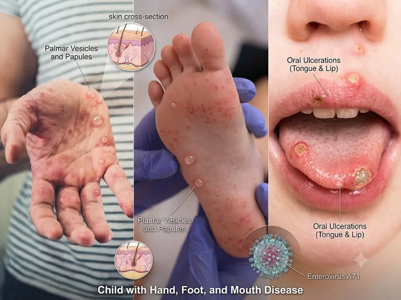Tay chân miệng có lây không? Bệnh dễ truyền qua tiếp xúc gần