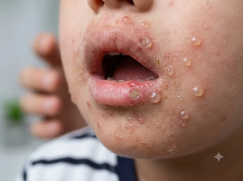 Virus tay chân miệng có thể lây qua nước bọt và giọt bắn hô hấp
