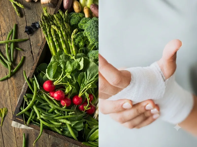 Dinh dưỡng đầy đủ giúp cơ thể tái tạo mô và phục hồi vết thương